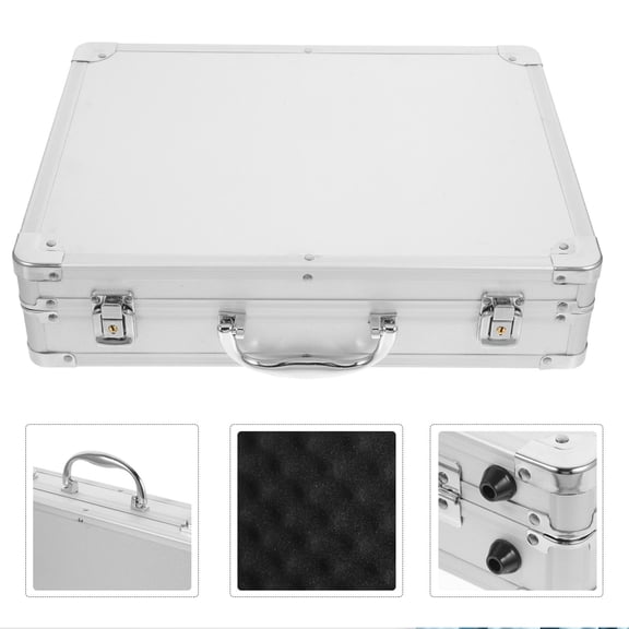 Yardwe Tool Carrying Case Briefcase Design Aluminum Alloy for Professionals 1Pack