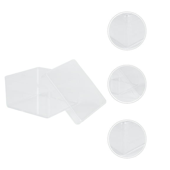 Yardwe 5Pcs Clear Figurine Collection Display Box Protective Model Storage Display Case