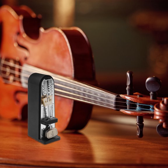 Yardwe Versatile Mechanical Metronome for Drum Practice Portable Black Musical Tool
