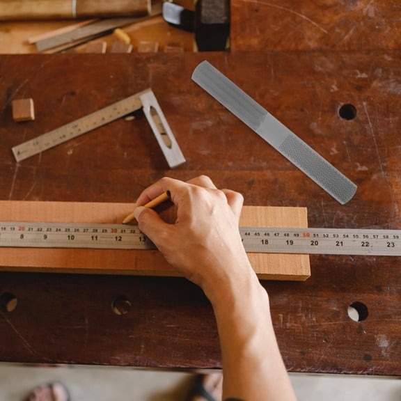Yardwe Versatile Wood File Tool for Woodworking and Metalworking Made of Sturdy Steel Dark Grey
