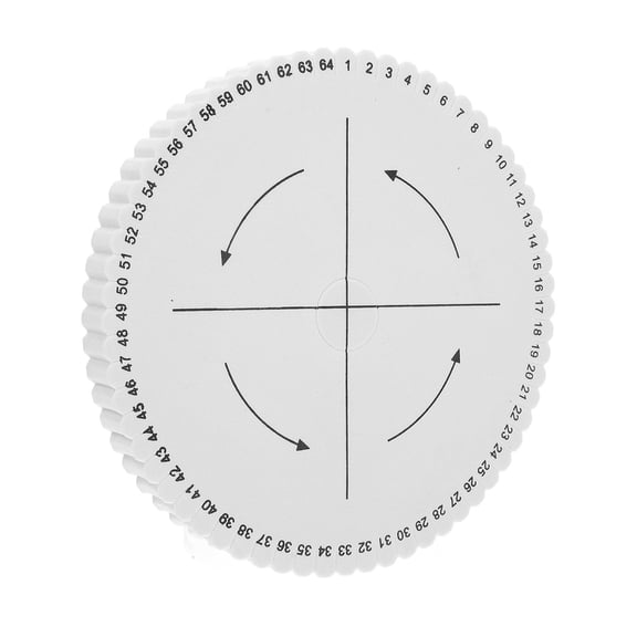 Yardwe White Kumihimo Braiding Board Durable 64 Slot Bracelet Kit Board for Craft Jewelry Making