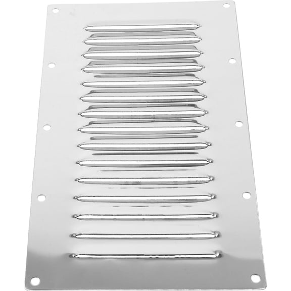 Yardwe White Yacht Vent Cover with Flush Louvered Design and Smooth Rounded Edges for Boat Use