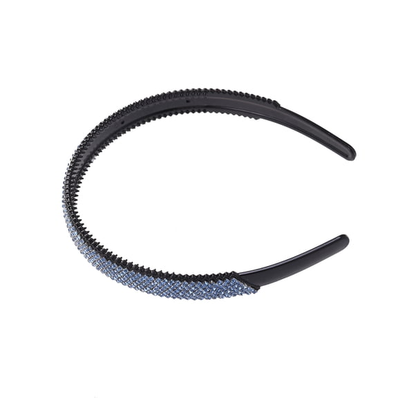 Yardwe Elegant Headband Blue Acrylic Crystal 1 Piece 5.9x5.9x0.7In
