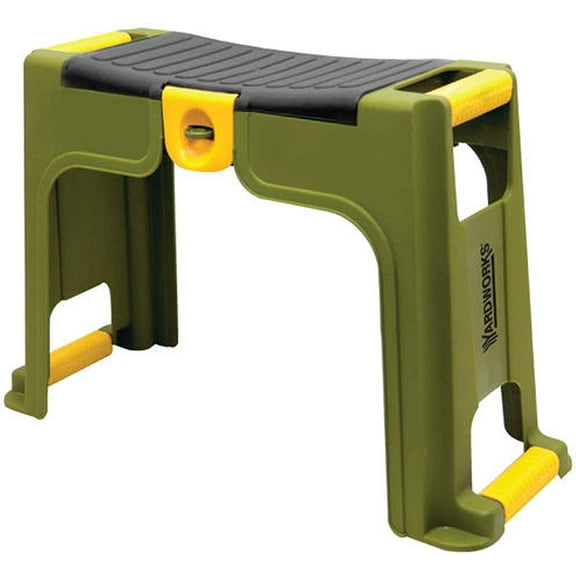 Yardworks Garden Kneeler and Seat with Storage Compartments, 255 Lbs. Capacity Weight