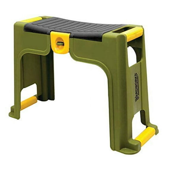Yardworks Garden Kneeler and Seat with Storage Compartments, 255 Lbs. Capacity Weight
