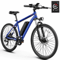 thumbnail image 1 of YareYi EB5 350W Rated Electric Bike for Adults, 26" Tire ebike with Removable Battery, 40-Mile Range, 20 MPH, 7-Speed and Front Fork Suspension Electric Mountain Bike, Blue, 1 of 8