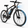 thumbnail image 1 of YareYi EB5 350W Rated Electric Bike for Adults, 26" Tire ebike with Removable Battery, 40-Mile Range, 20 MPH, 7-Speed and Front Fork Suspension Electric Mountain Bike, Black, 1 of 8