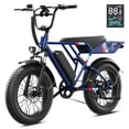 thumbnail image 1 of YareYi Electric Bike for Adults, 2000W Peak E-Mountain Bicycle, 20"x4" Fat Tire 30mph Ebike, 48V 624Wh Removable Battery 70Miles Range, 7 Speed and Full Suspension UL2849, 1 of 12