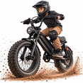 thumbnail image 1 of YareYi Electric Bike for Adults Teens, 500W Fat Tire E-Mountain Bicycle, Class 2 Ebike with Speedometer, 48V 600Wh Removable Battery Dual Suspension UL2849, 16 inch, 1 of 10