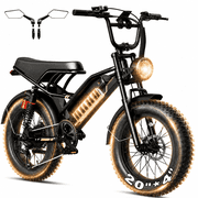 YareYi Electric Bike for Adults 20", Fat Tire E-Bike Class 3, 750W Mountain Bicycle with Speedometer, 48V 960Wh Removable Battery UL2849