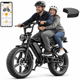 thumbnail image 1 of YareYi Electric Bike for Adults, 750W Peak E-Mountain Bicycle Class 3, 20" Fat Tire E-Bike with Speedometer, 48V 15Ah Removable Battery UL2849, 1 of 9