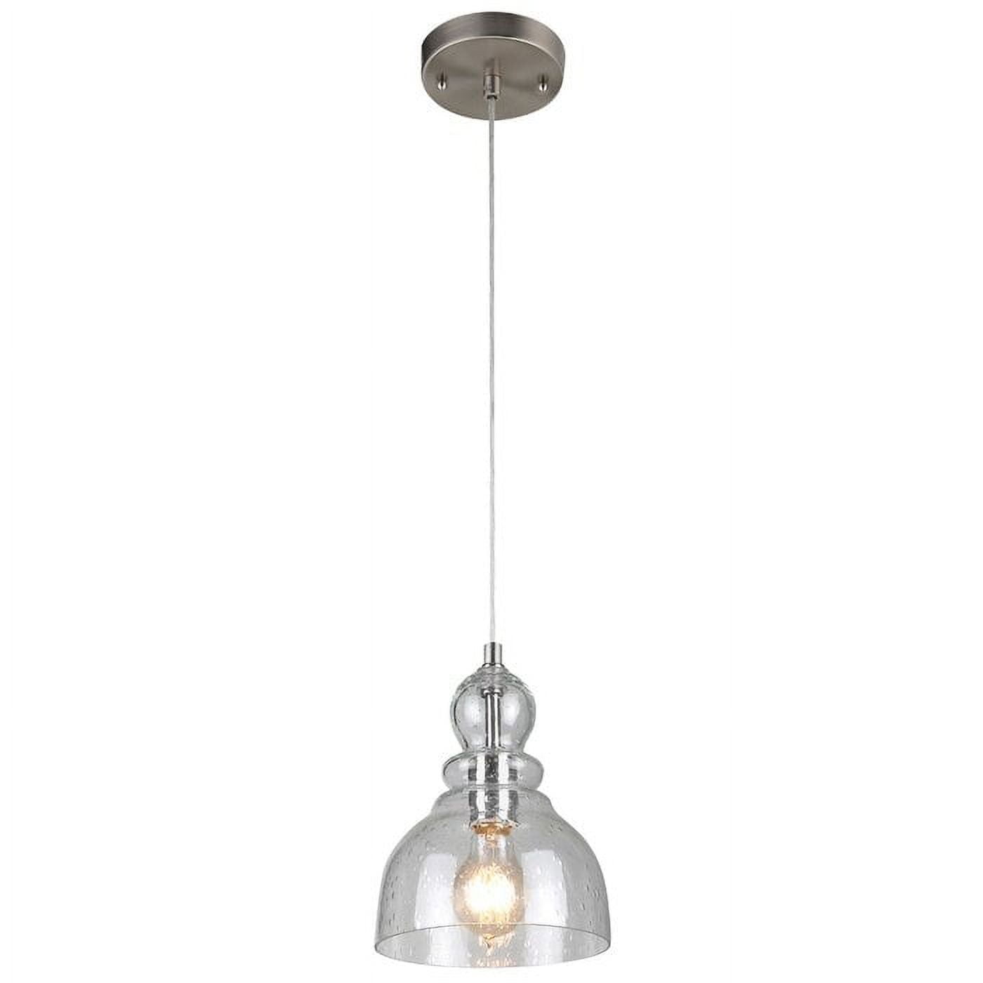 Yarger 1 Light Single Dome Pendant Oil Brushed Nickel Walmart