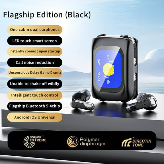 Yarino 4-in-1 Wireless Earbuds for Couples, Touch Screen Charging Case, Active Noise Cancelling, Bluetooth 5.4