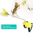 thumbnail image 1 of Nebwoak Cat Toys Clearance New Pet Toys Spring Tease Feather Stick Interactive Toy Strap, 1 of 4