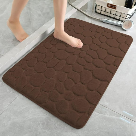 Yarino Durable Rugs for Home Indoor Memory Cotton Bathroom Floor Rug Bathroom Water Absorbent