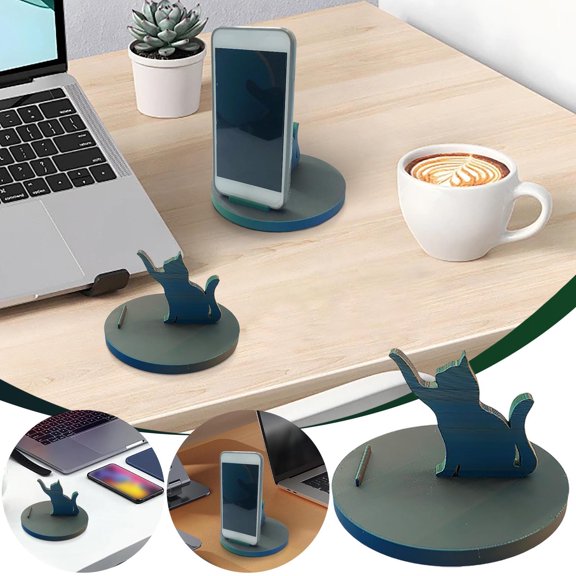 Yarino Multi - functional Gradient Plastic Cell Phone Stand - Cute Shape, Multi - angle Adjustable, Non - slip, Portable, Suitable for Multiple Models