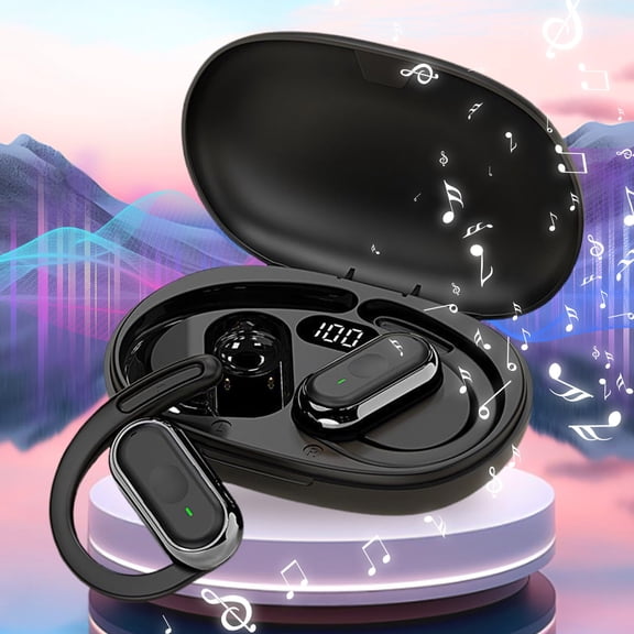 Yarino Open Ear Bluetooth Earbuds - Wireless Earhook, Long Battery Life, Sweatproof - Sports Headphones for Running, Cycling Workouts