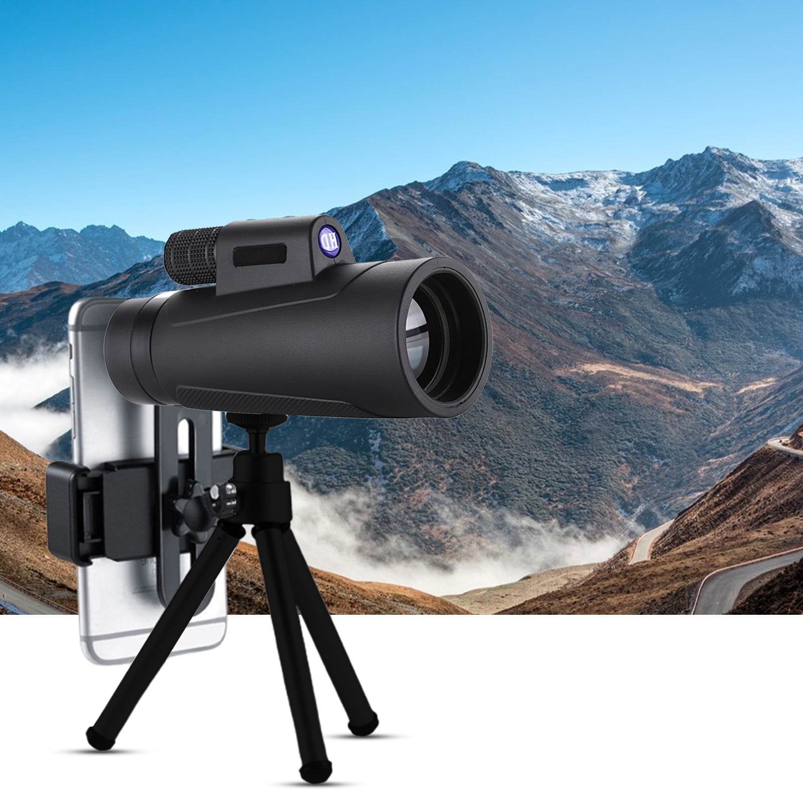 Yarino Outdoor Adult Telescopes Monocular Telescope 10x42 Outdoor Telescope Dual Focus Optics