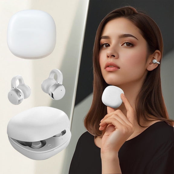 Yarino Sport Ear Hooks Earbuds for Running Gym, Bluetooth Earphones with 30H Battery Display Case, Secure Fit Semi-In-Ear