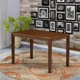 thumbnail image 1 of Yarmouth Walnut Table Top Surface & Asian Wood Modern Rectangular Dining Table with 4 Legs, 1 of 1