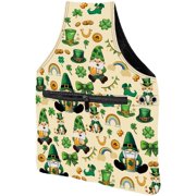 Yarn Bag Pouches 4 Holes Knitting Crochet Green Dwarf Cat Leaves Waterproof Polyester Smooth Zipper Pocket Tote Storage Organizer Travel Wrist Bags Portable