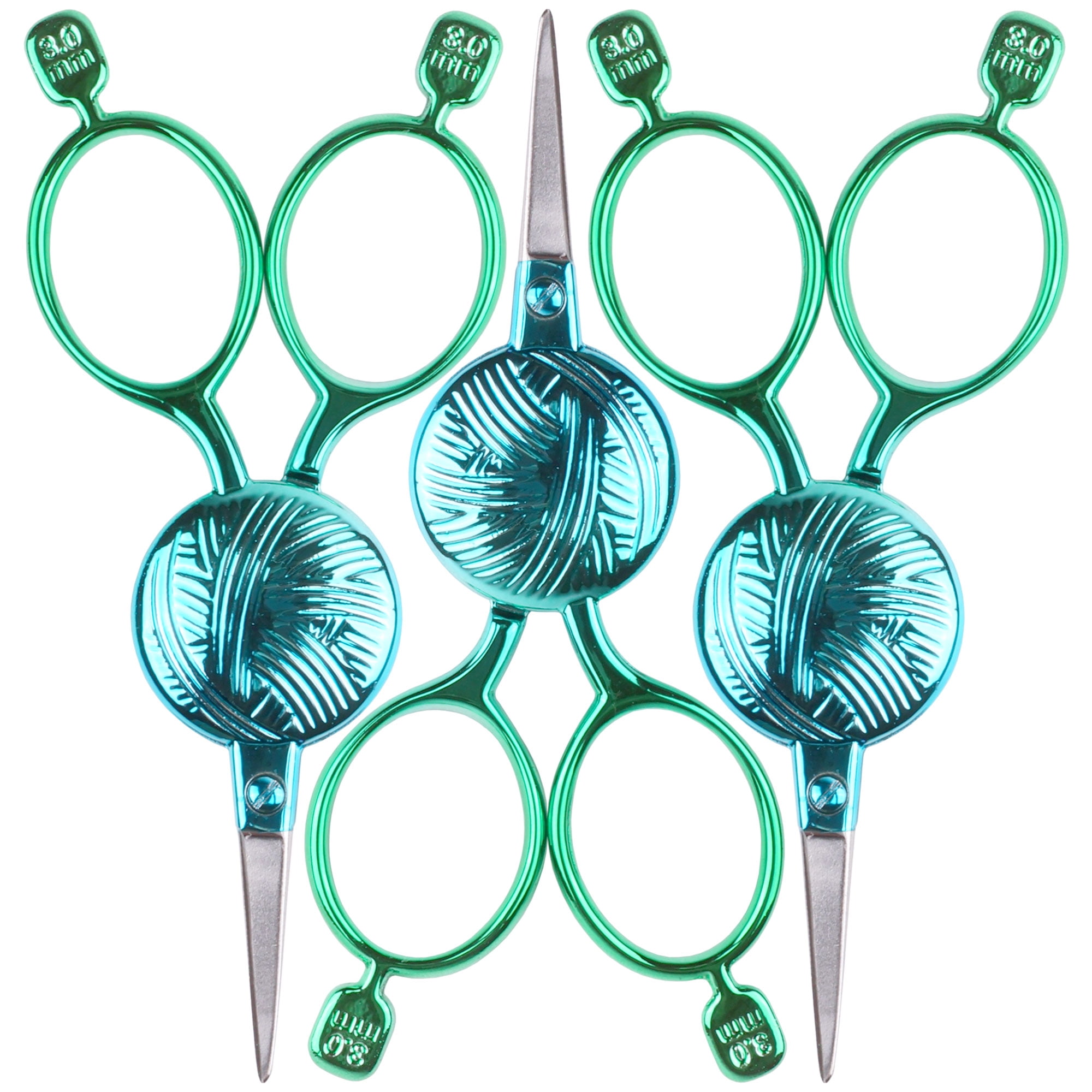 Yarn Ball Embroidery Scissors - Mint - 3 Scissors