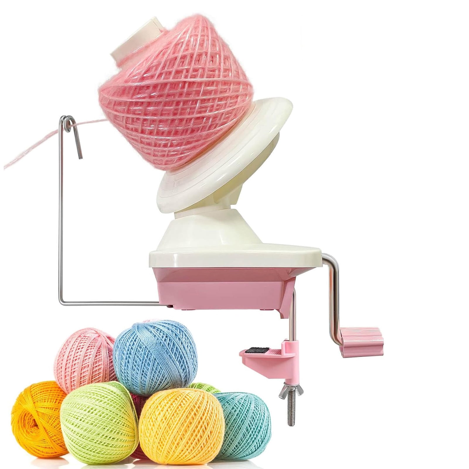 Yarn Ball Winder, Easy-to-Install and Efficiently Yarn Cake Winder Make Neat Yarn Cake, Sturdy ABS Yarn Winder for Crocheting with Lower Noise, The Helper for Knitting Enthusiast