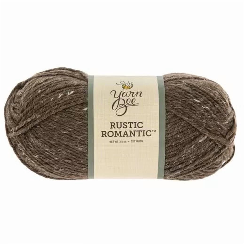 Rustic Yarn Yarn Bee Rustic Romantic Yarn, Medium Weight 85% Acrylic & 15% Hemp ...