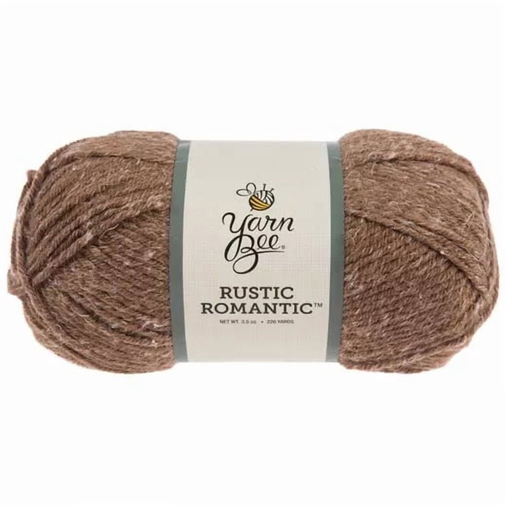 Rustic Yarn Yarn Bee Rustic Romantic Yarn, Medium Weight 85% Acrylic & 15% Hemp ...