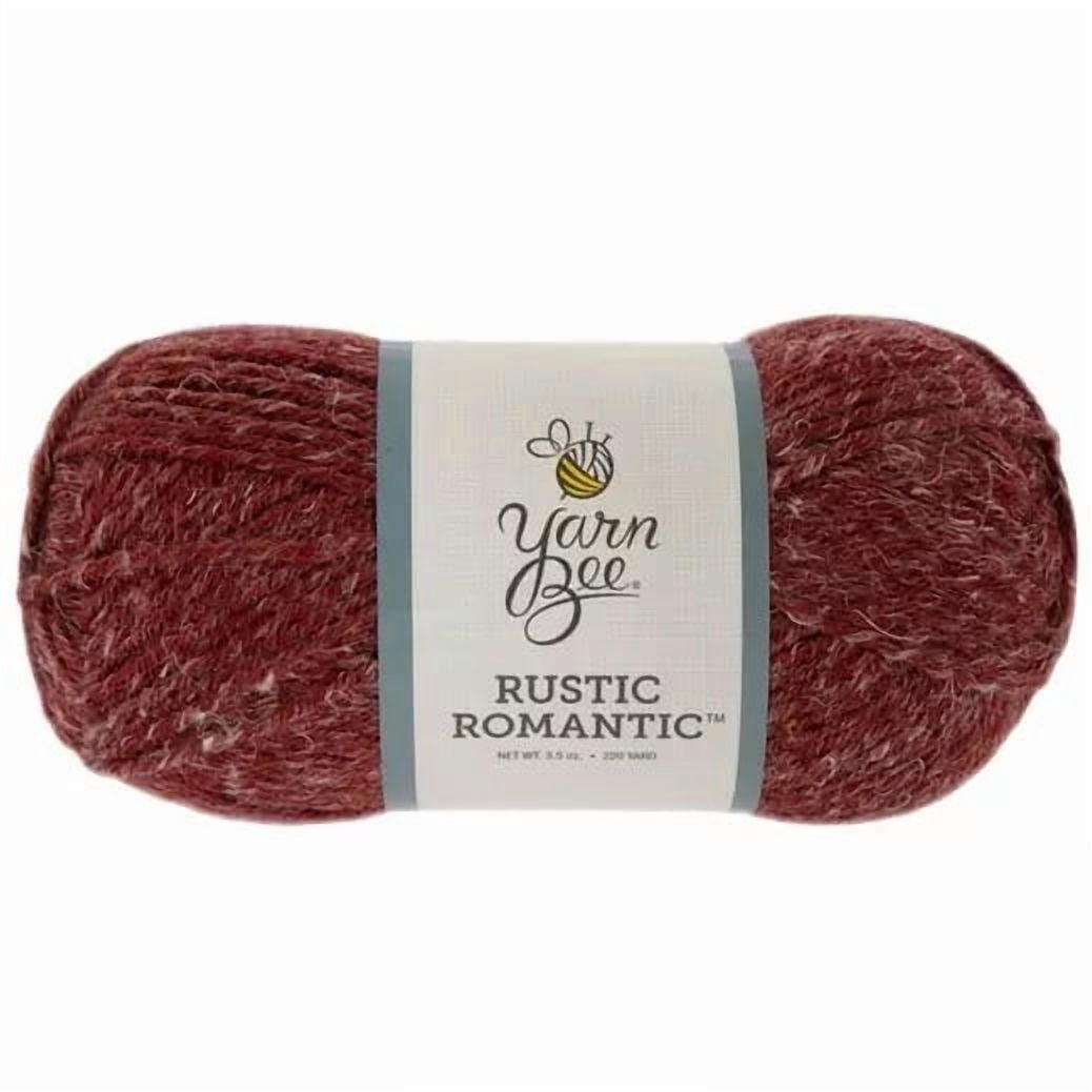 Rustic Yarn Yarn Bee Rustic Romantic Yarn, Medium Weight 85% Acrylic & 15% Hemp ...