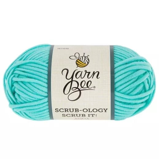 Yarn Bee White Scrub-Ology 2.0 Yarn - 3oz, 167 Yards, 100% Polyester Medium Weight