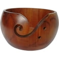 thumbnail image 1 of Yarn Bowl Holder Smooth Knitting Crochet Yarn Bowl Holder, Brown, as described, 1 of 5