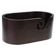 Yarn Bowl Large Knitting Bowl Oval Yarn Storage Bowl for Knitting Crocheting