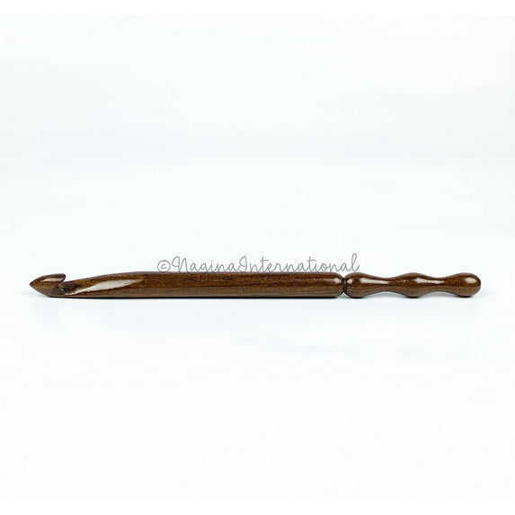 Yarn Crochet Hook Classic (Full Rosewood) - 6 mm (Length - 7")