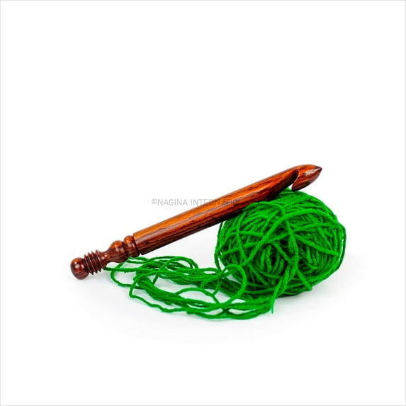 Yarn Crochet Hook (Full Rosewood) - 6mm