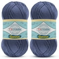 thumbnail image 1 of Yarn for Crocheting & Knitting - 2 Skeins (2x383 Yds) (105353 - Azurite) Crochet Yarn - 100% Microfiber Acrylic Yarn - Knitting Yarn for Craft Projects, 1 of 7
