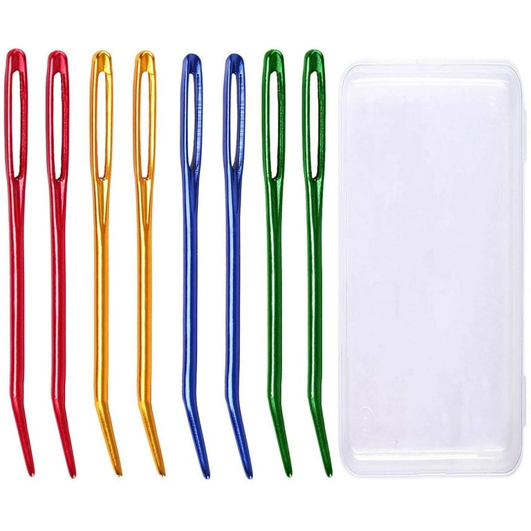 Yarn Darning Tapestry Large Sewing Big Eye Weaving Crochet Wool Blunt Needles Needle with Storage Box for Knitting Crochet