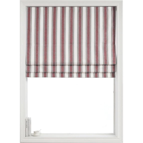 Yarn Dyed Cordless 100% Blackout Roman Shades