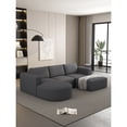 thumbnail image 1 of Yarn Fleece Fabric | Adaptable Sectional Sofa for Home | Wide Support Area, Spacious Visual Effect, 1 of 5