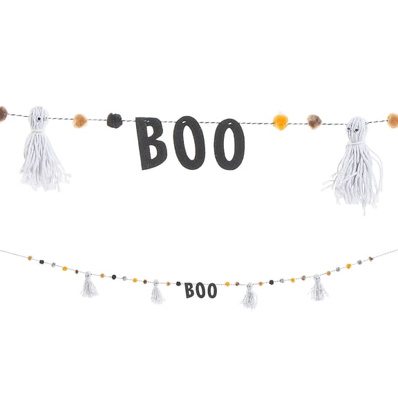 Yarn Ghost Boo Garland Craft Kit Makes 1