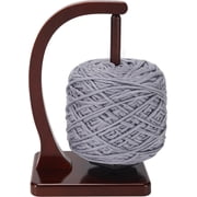 Yarn Holder for Crocheting and Knitting - Magnetic Wooden Spinner, Ideal Crochet Accessories, Cool Gifts Crocheters Lovers  Burgundy