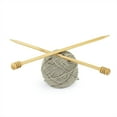 thumbnail image 1 of Yarn Knitting Needles (Honey Comb - Full Maple, 12" - Length) - 5mm, 1 of 2