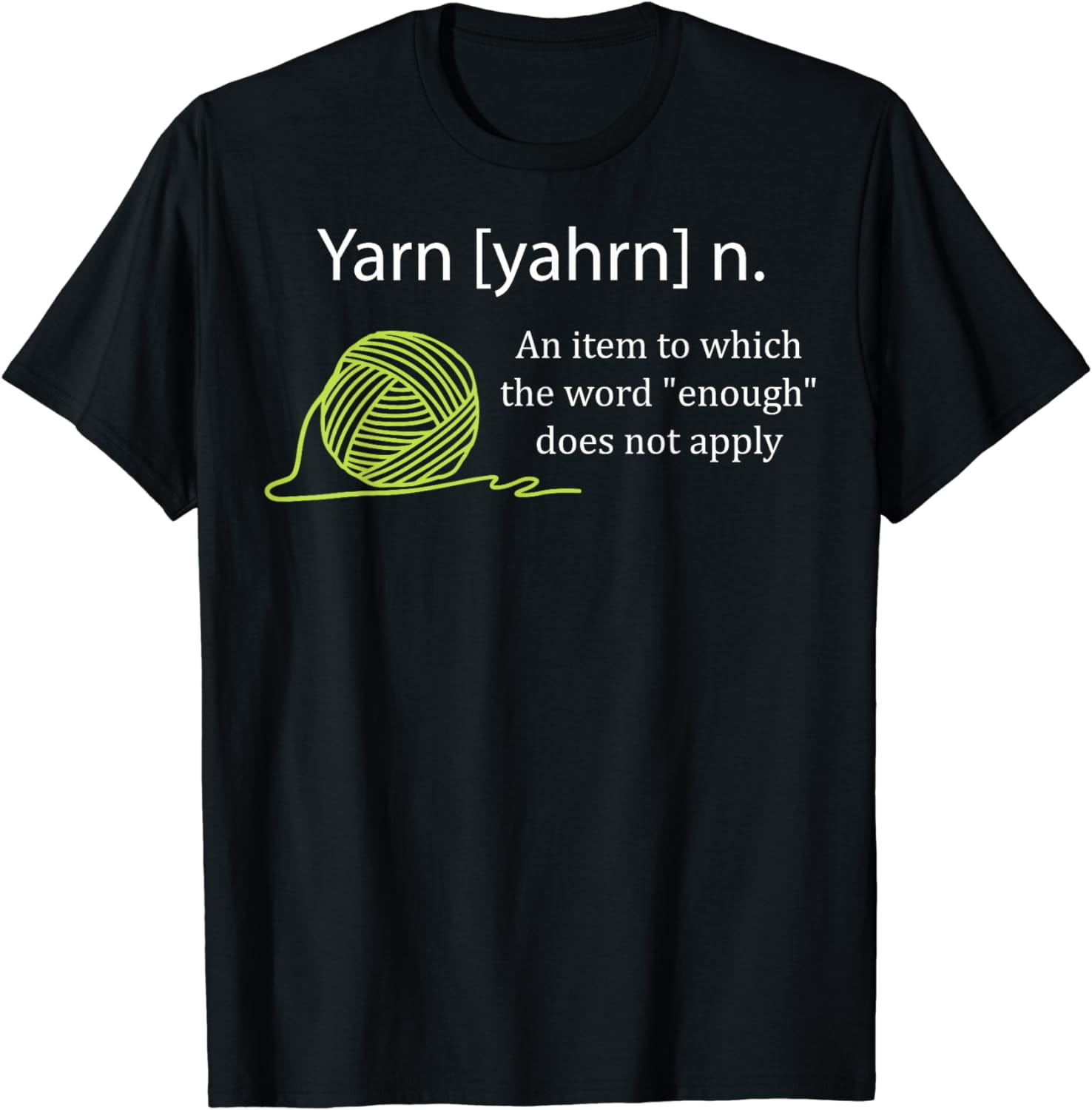 Yarn Noun definition Funny Knitting crochet knitting Outfit TShirt