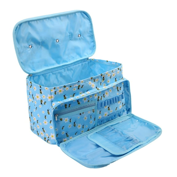 Yarn Storage Organizer Knitting Bag with Carry Handle Container Thread Yarn Holder Knitting Bag Tote for Embroidery Supplies