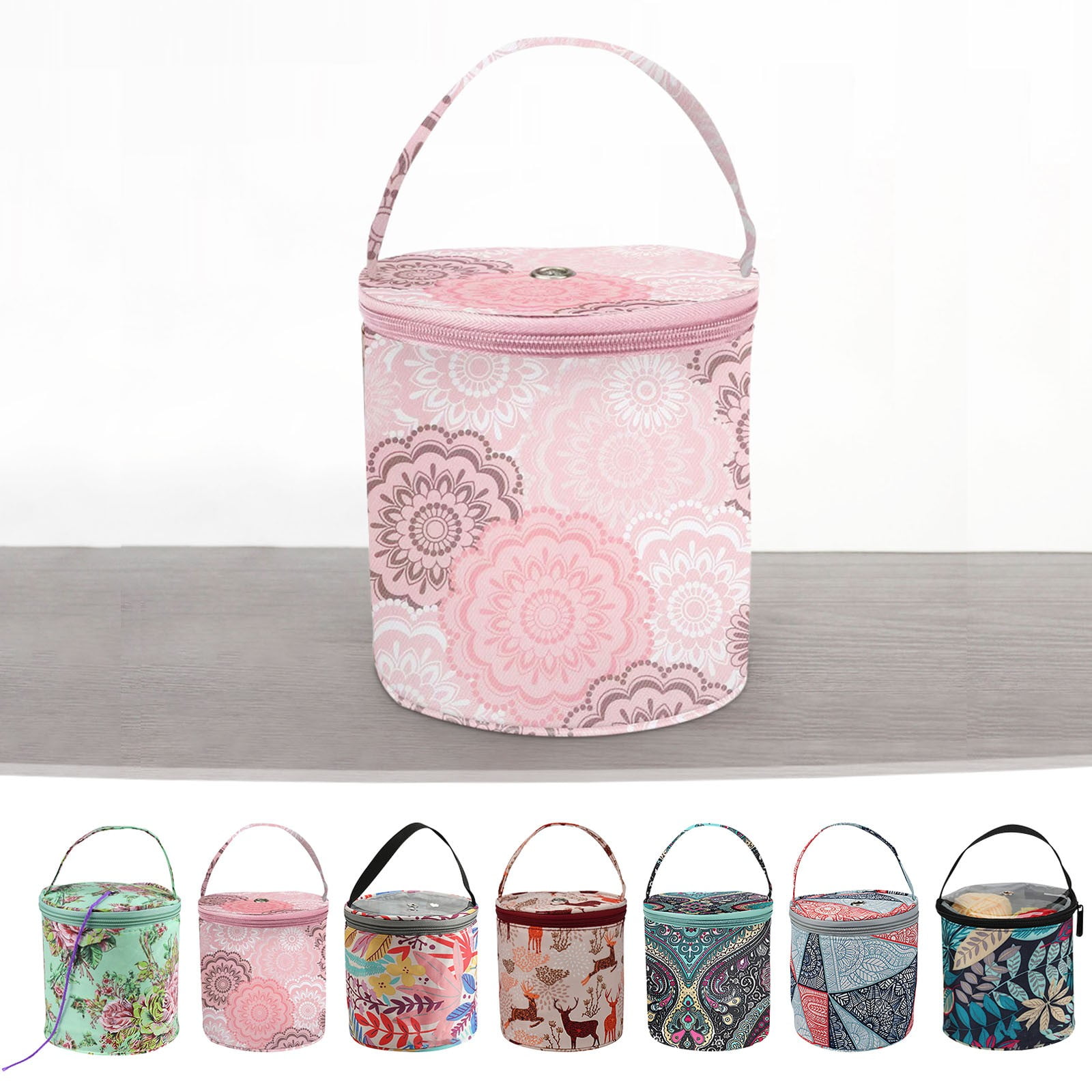 Yarn Storage Organizer, Portable Knitting Bag for Crochet Hook, Travel Storage Case for Yarn, Knitting Supplies, Ideal for Craft Lovers, Easy Organization and Mobility