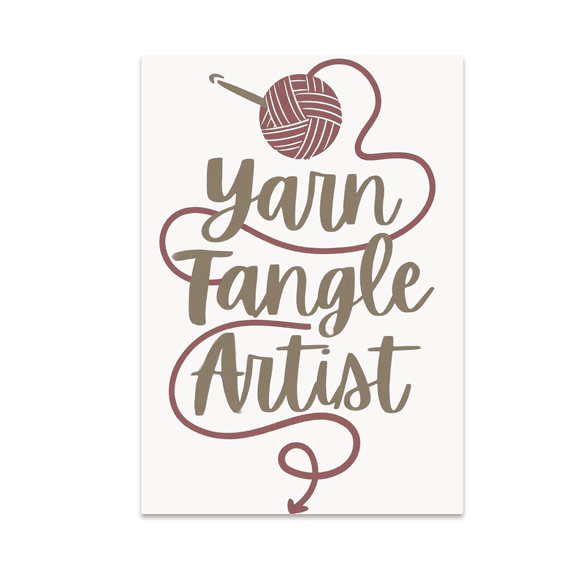 Yarn Tangle Artist Wall Art - Yarn Craft Enthusiast - 13x19 Poster Print