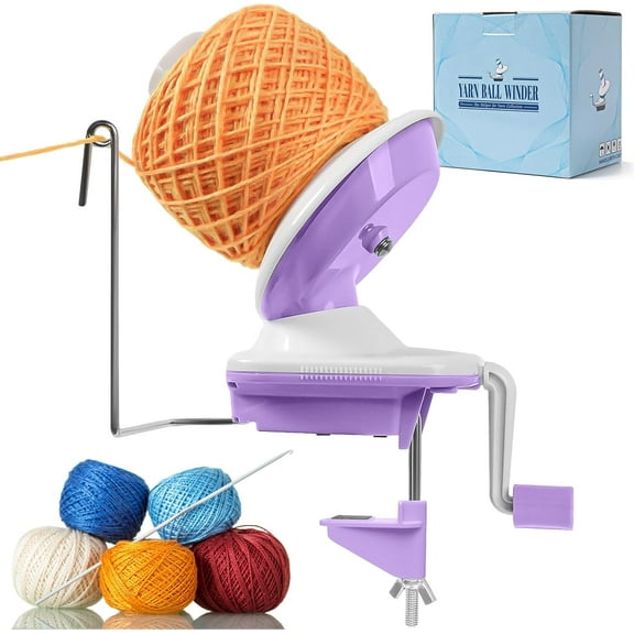 Yarn Winder for Crocheting, Easy-to-Install and Efficiently Yarn Ball Winder Make Neat 3.5 oz Cake with Lower Noise, Best for Crochet and Knitting Enthusiasts with Gift Box