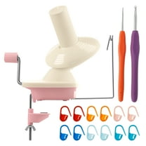 Yarn Winder Efficient Yarn Ball Winder with Knitting Markers and Crochet Hooks Easy Assembly Ball Winder Convenient Yarn Cake Winder for Crocheting and Knitting Enthusiast