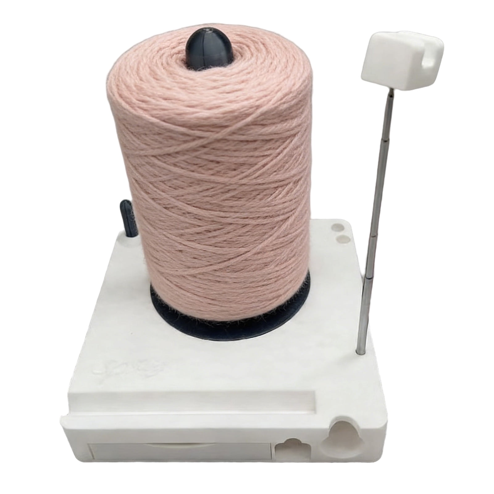 Yarn Winder, Electric Yarn Ball Winder for Crocheting, Crochet Caddy with Phone Stand, Compact Yarn Cake Winder with Strong Tension Stepless Speed, Automatic Yarn Spinner Wool Winder
