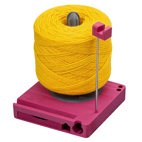 Yarn Winder, Electric Yarn Ball Winder for Crocheting, Crochet Caddy with Phone Stand, Compact Yarn Cake Winder with Strong Tension Stepless Speed, Automatic Yarn Spinner Wool Winder